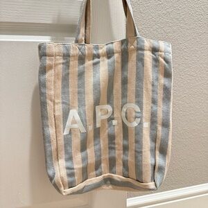 A.P.C. Striped Tote Bag
